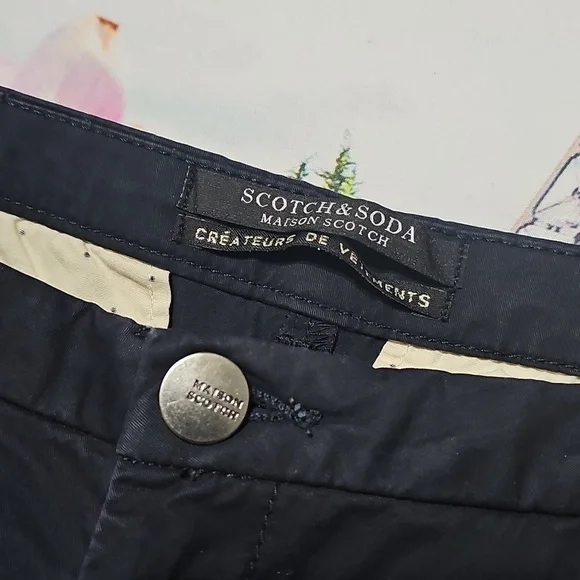 Scotch &‎ Soda Skinny Navy Chino Pants Size 26 - Picture 4 of 8